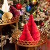Red Honeycomb Tree Standing Decoration - Set of 2