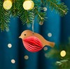 Robin Honeycomb Paper Hanging Decoration