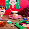 Frida Cup and Flower Saucer Set