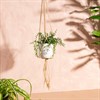 Macrame Plant Hanger White Large