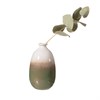 Dip Glazed Ombre Green Vase