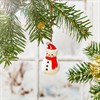 Snowman Shaped Ceramic Hanging Decoration