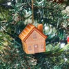 Gingerbread House Shaped Ceramic Hanging Decoration