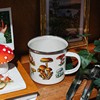 Vintage Mushroom Enamel Mug