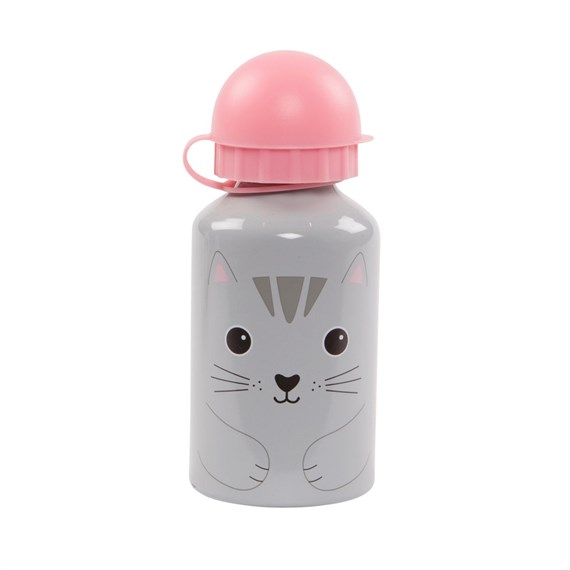 Nori Cat Kawaii Friends Kids' Metal Water Bottle