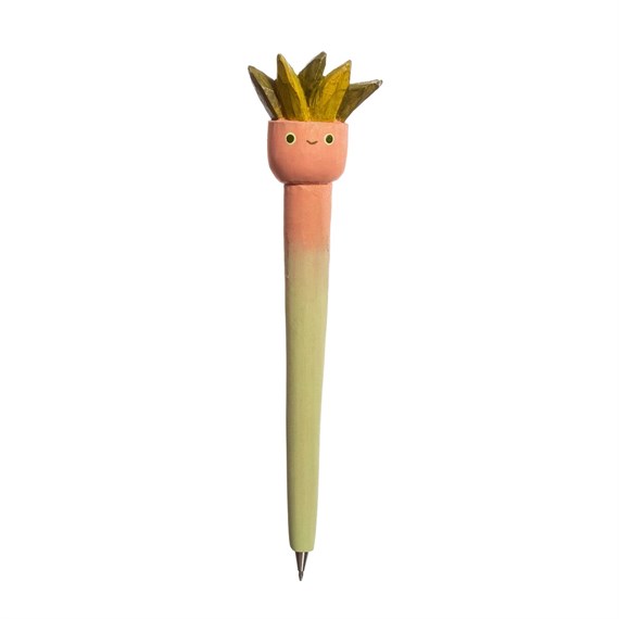 Happy Plant Wooden Pen