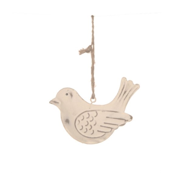 Cream Vintage Bird Hanging Decoration