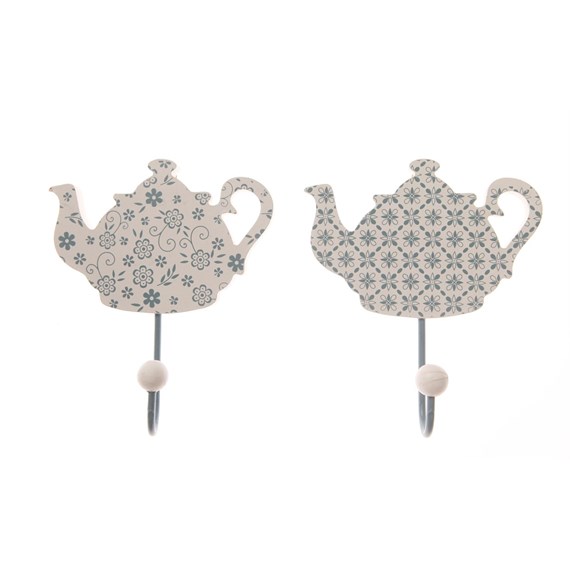 Teapot Hooks Assorted Blue White Assorted