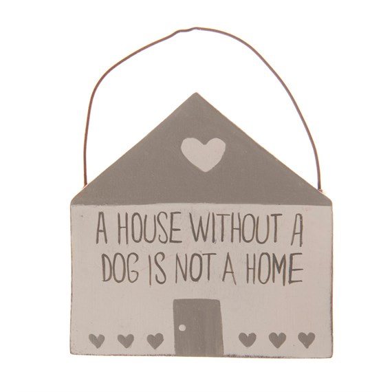 A House without a Dog Mini Plaque