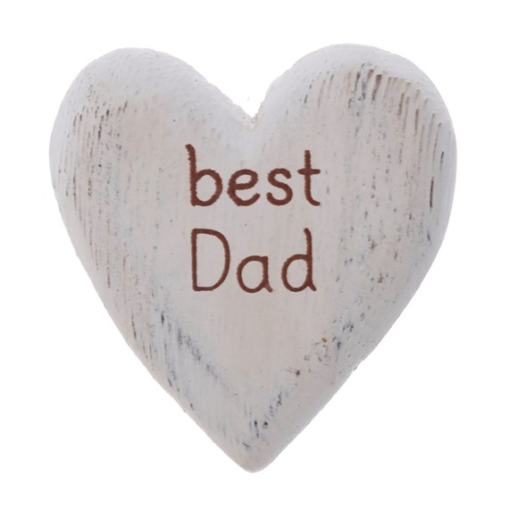 Best Dad Heart Token Small