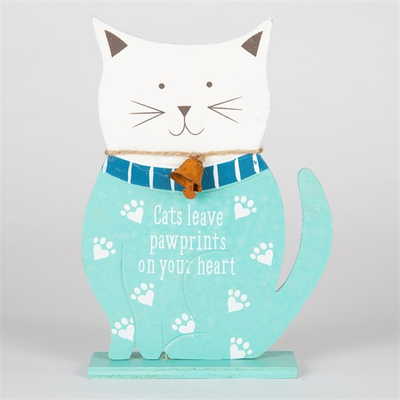 Cats Leave Paw Prints Standing Decoration