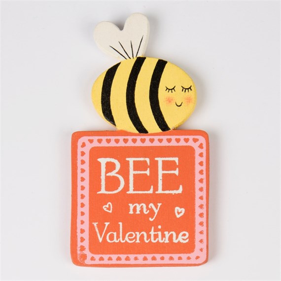 Bee My Valentine Country Chic Mini Magnet