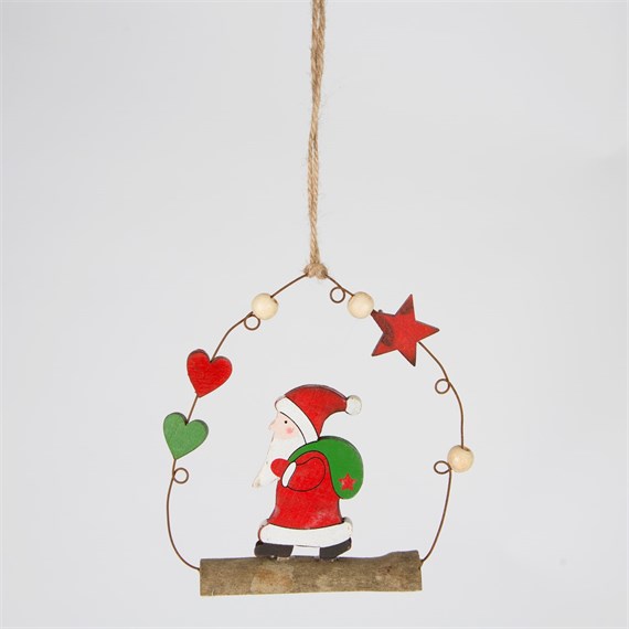 Whimsical Santa Hanging Decoration