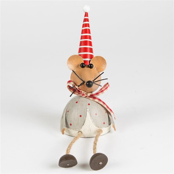 Mauricio Christmas Mouse with Wiggly Legs Decoration