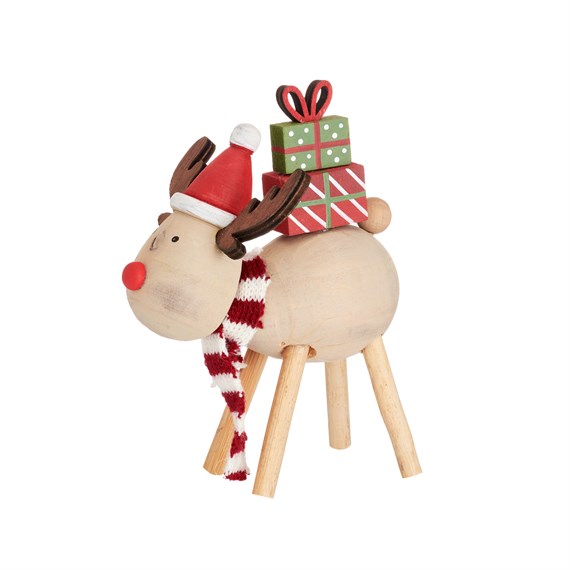 Reindeer with Presents Standing Decoration