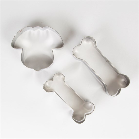 Set of 3 Dog Cookie Cutters