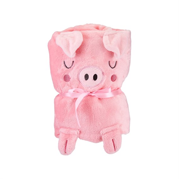 Oink The Piglet Baby Blanket Pink