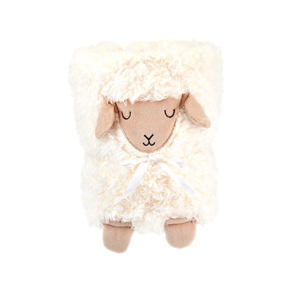 Baa Baa Lamb Baby Blanket White