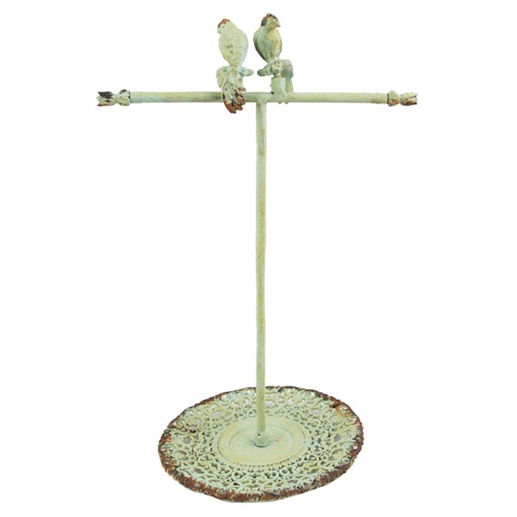 Boudoir Bird Jewellery Stand Green