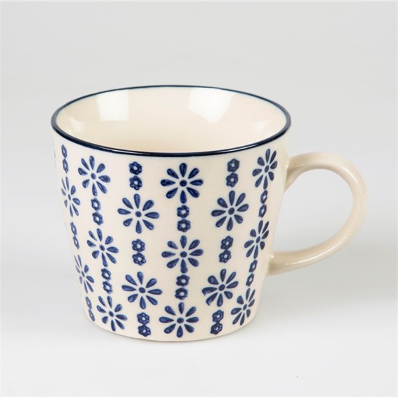 Agatha Daisy Print Mug Blue