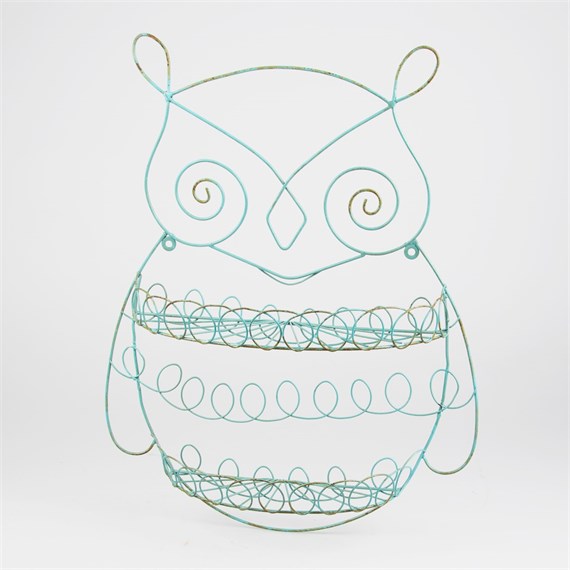Owl Shaped Wire Display Duck Egg