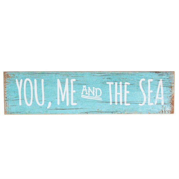You Me the Sea Coastal Chic Driftwood Sign
