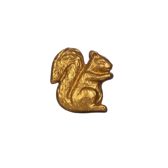 Gold Squirrel Drawer Knob