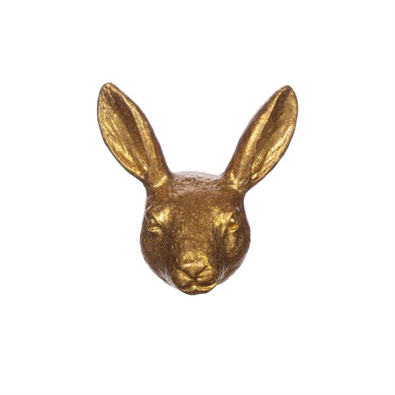 Gold Rabbit Drawer Knob