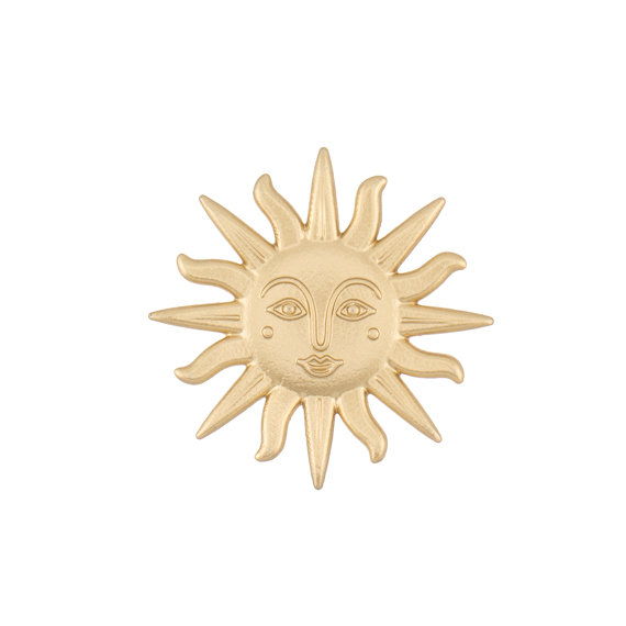 Gold Sun Drawer Knob