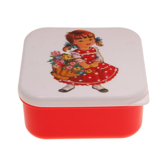 Heidi Flower Basket Red Lunch Box