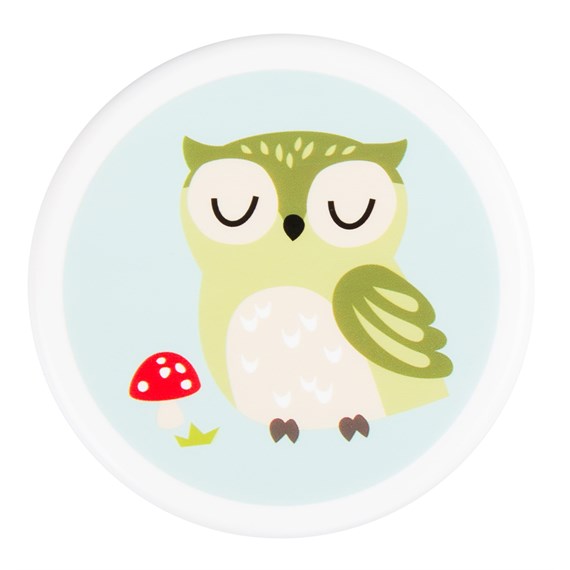 Small Round Spring Forest Owl Snack Box