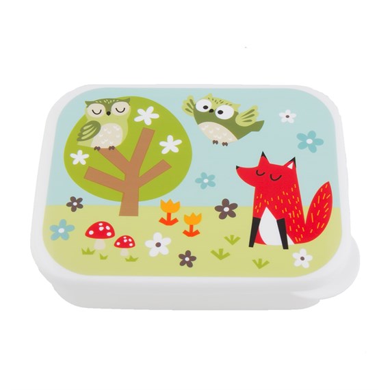 Rectangular Spring Forest Fox Lunch Box
