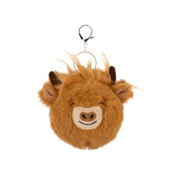 Flossie Highland Cow Stress Ball Bag Charm