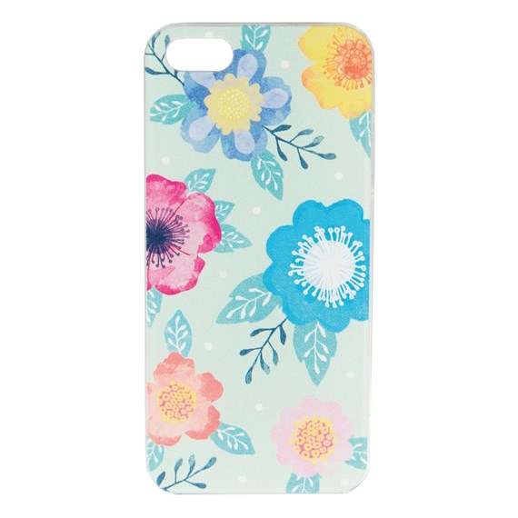 Green Watercolour Floral Iphone 5 Cover