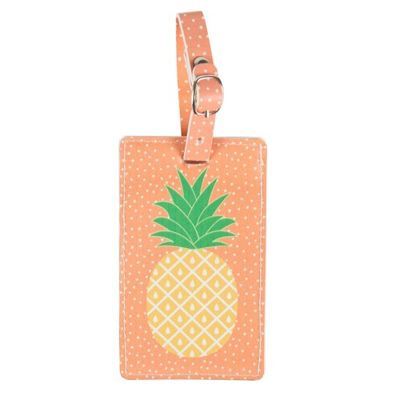 Tropical Pineapple Luggage Tag