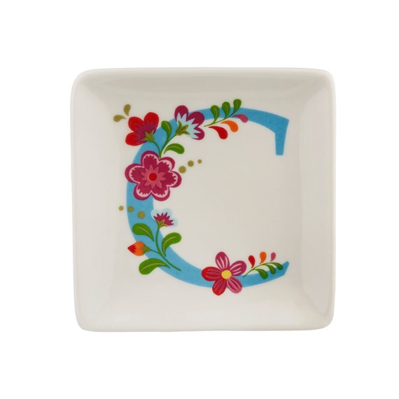 Folklore Alphabet Letter C Trinket Dish