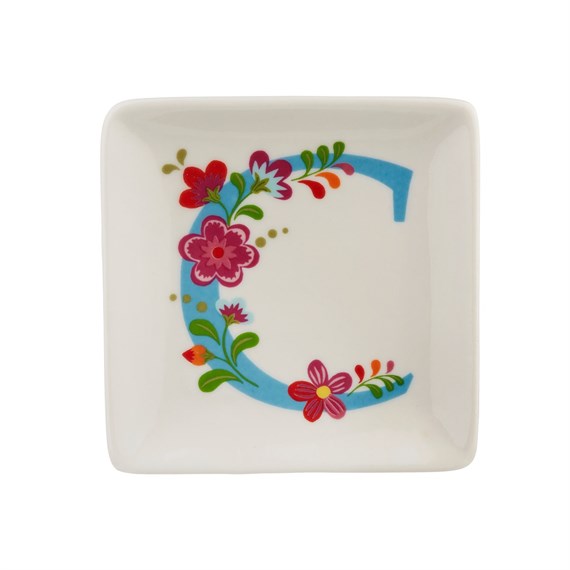 Folklore Alphabet Letter C Trinket Dish