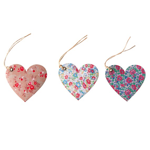 Heart Shaped English Garden Tags Assorted