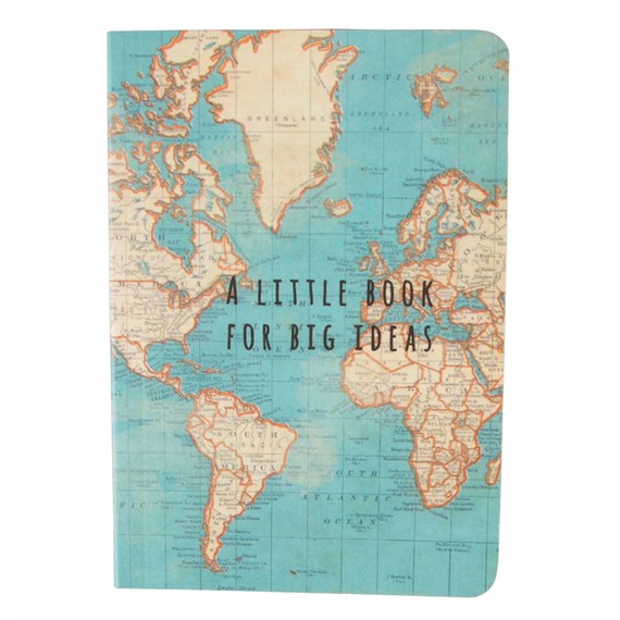 Vintage Map Big Ideas Pocket Notebook