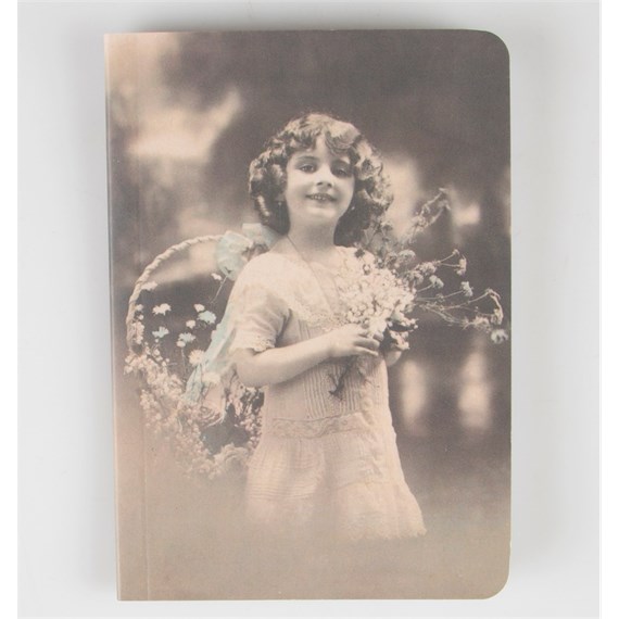 Photo Girl in Garden Pocket Notebook