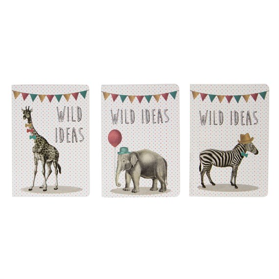 Party Animals Wild Ideas Pocket Notebook Assorted