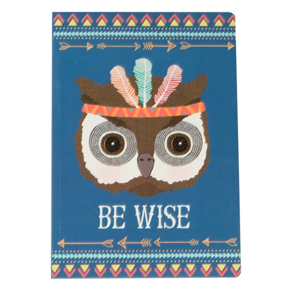 Be Wise Owl Animal Adventure A5 Notebook