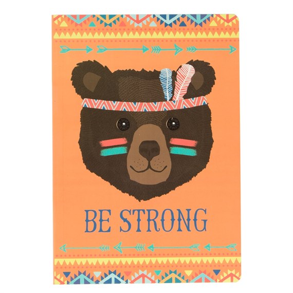 Be Strong Bear Animal Adventure A5 Notebook