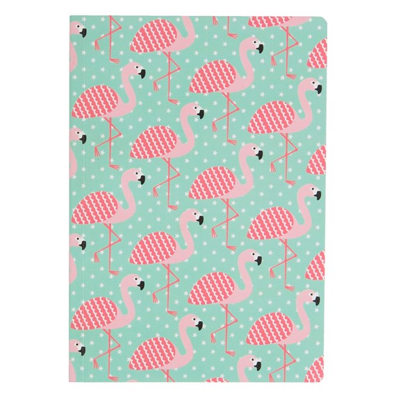 Tropical Flamingo A5 Notebook