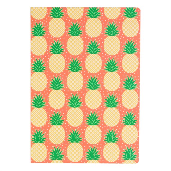 Tropical Summer Pineapple A5 Notebook