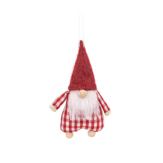 Gingham Gnome Felt Decoration