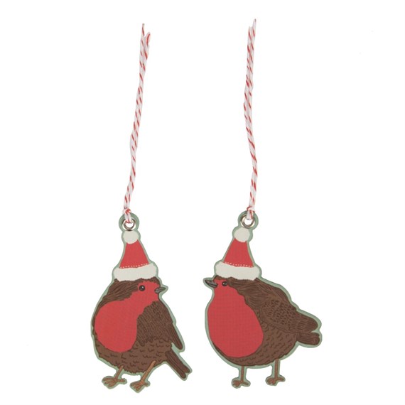 Christmas Robin Gift Tags - Set of 10