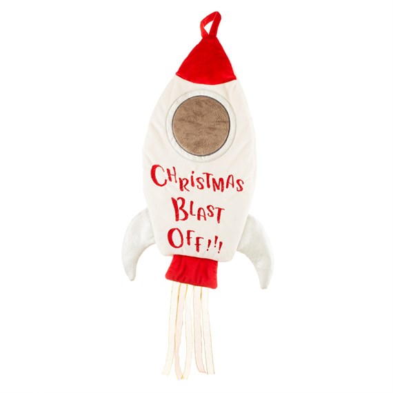 Outer Space Rocket Christmas Stocking