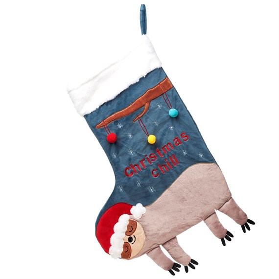 Christmas Chill Sloth Stocking