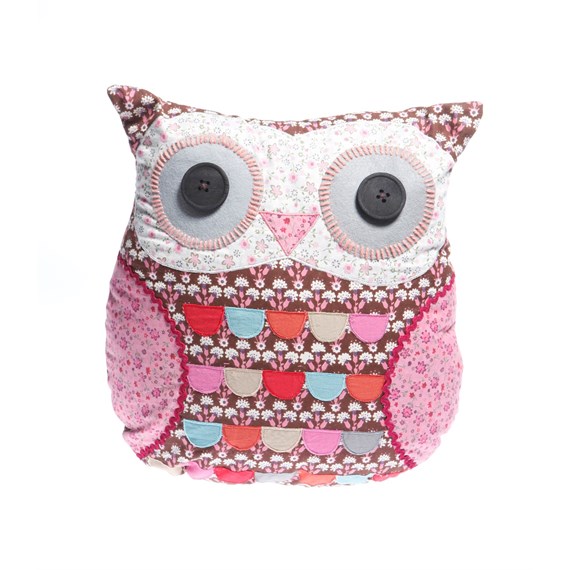 Brown Owl Cushion with Inner